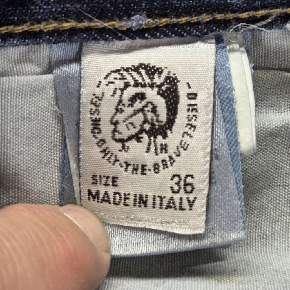 Diesel Jeans Mens Blue Kulter Regular Straight Button Fly Italy 00727 Fits 32x32 - Picture 8 of 16
